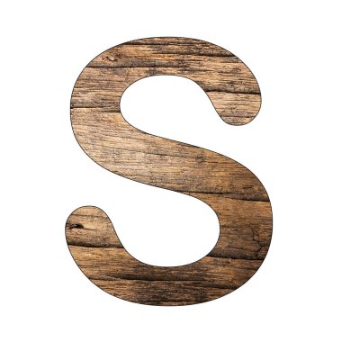 Alfabenin büyük harfi - Rustik Ahşap Arkaplan