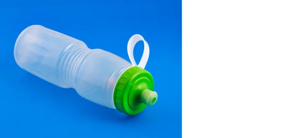 Bottiglia Plastica Riutilizzabile Acqua Spazio Testo — Foto Stock