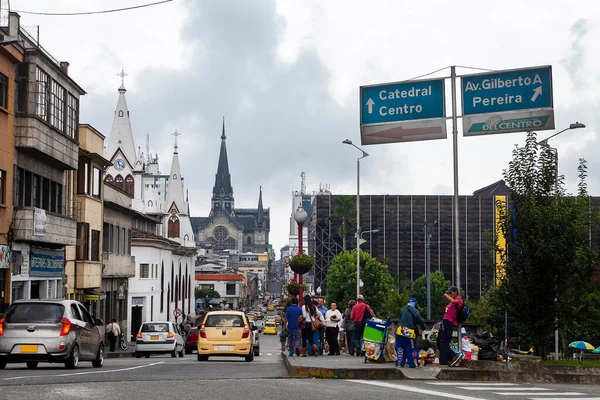 Manizales Caldas Colombie Juin 2013 Carrera Une Des Rues Les — Photo