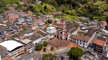 Granada, Antioquia, Kolombiya. 28 Haziran 2025. Hava aracı görüntüsü. 9 bin 204 nüfuslu belediye.