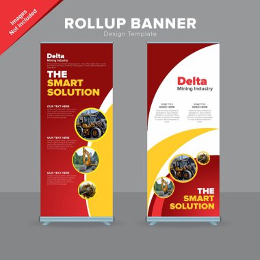 Profesyonel Rollup Banner tasarım şablonu 