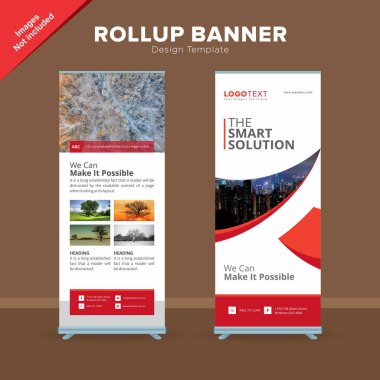 Profesyonel Rollup Banner tasarım şablonu 