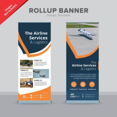 Profesyonel Rollup Banner tasarım şablonu 