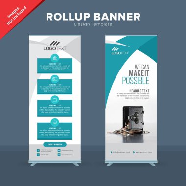 Profesyonel Rollup Banner tasarım şablonu 