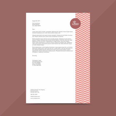 Profesyonel iş Antetli kağıdı tasarım şablonu