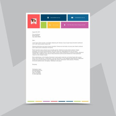 Profesyonel iş Antetli kağıdı tasarım şablonu