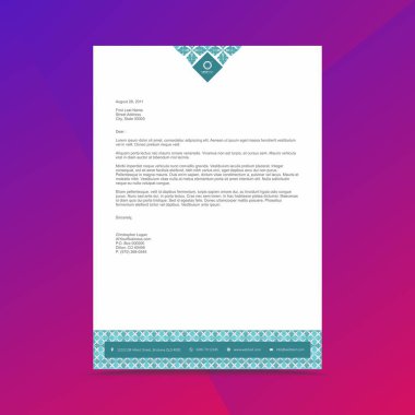 Profesyonel iş Antetli kağıdı tasarım şablonu