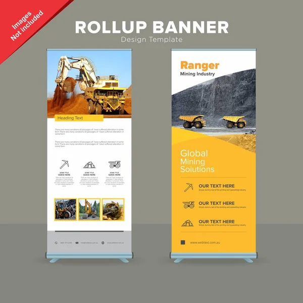 Profesyonel Rollup Banner tasarım şablonu 