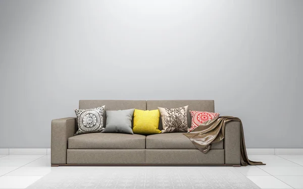 Oturma odası İç Gerçekçi Mockup