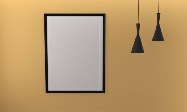 Boş fotoğraf çerçevesi Mokup Tasarımı