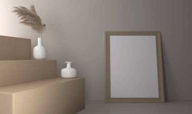 Boş fotoğraf çerçevesi Mokup Tasarımı