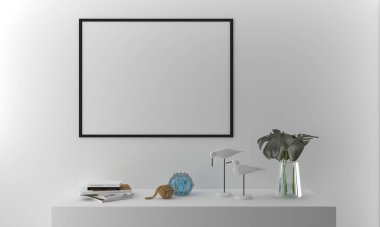 Boş fotoğraf çerçevesi Mokup Tasarımı