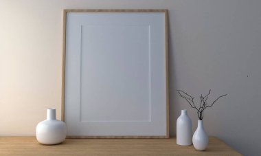 Boş fotoğraf çerçevesi Mokup Tasarımı