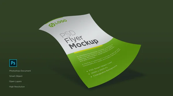 Flyer Poster Mockup Ontwerp Template — Stockfoto