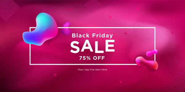 Black Friday Wyprzedaż Banner Design — Zdjęcie stockowe