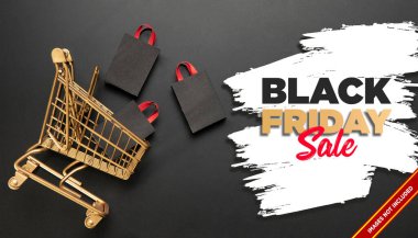 Kara Cuma Bayrak Tasarımı Şablonu