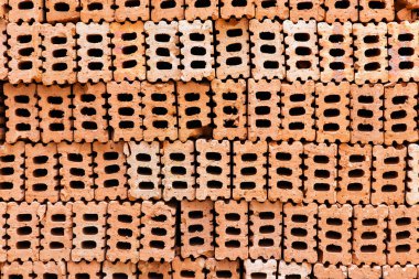 İç dış dekorasyon ve endüstriyel inşaat tasarımı için tuğla doku arka plan.