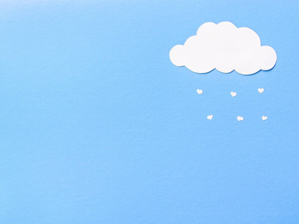 Бумажные тучи, с которых падают бумажные сердца
.