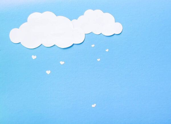 Бумажные тучи, с которых падают бумажные сердца
.