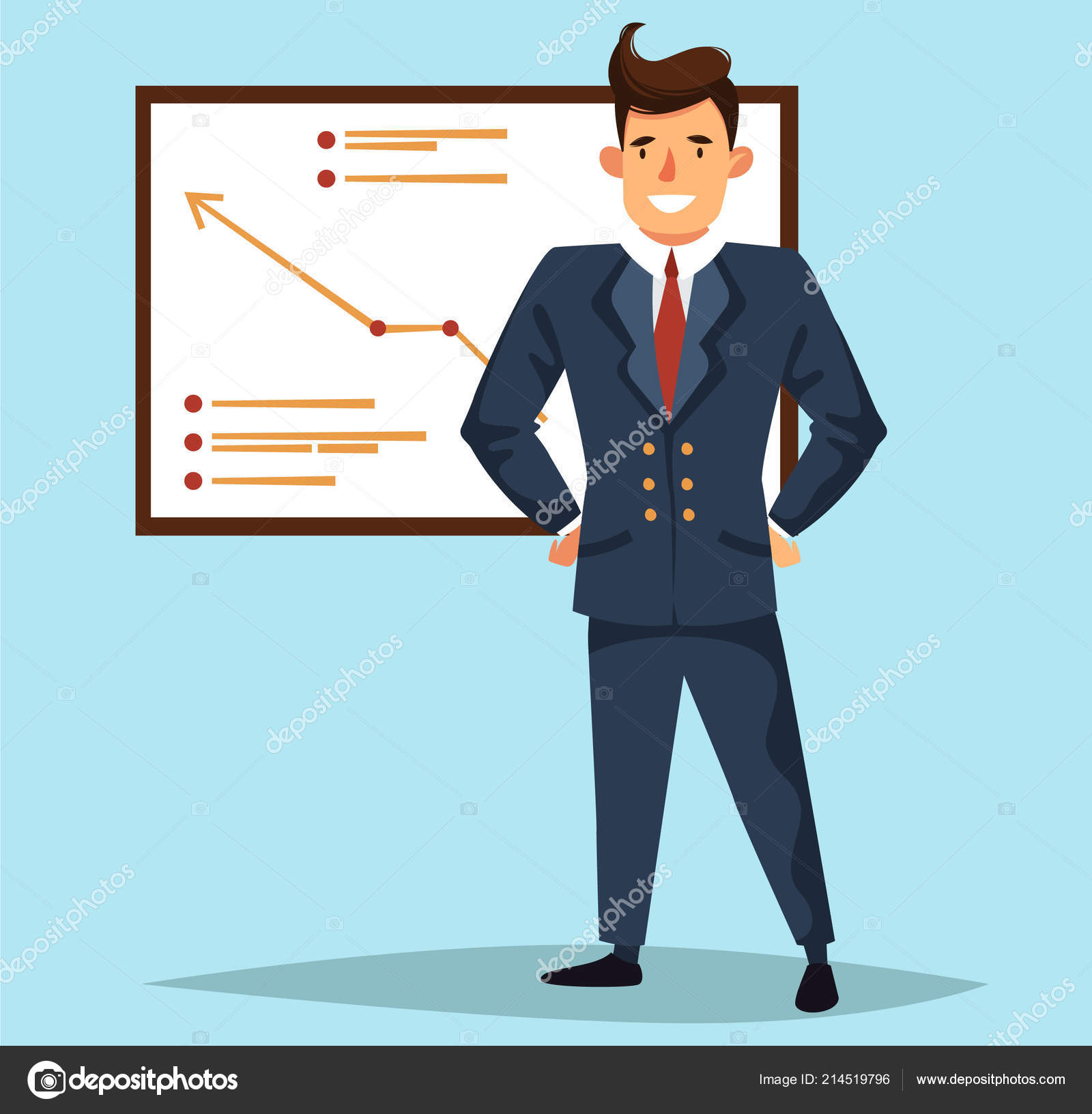 Successful Man Presents Growth Chart Vector Cartoon Illustration Character Design Stock Vector Image by © #214519796 Successful Man Presents Growth Chart Vector Cartoon Illustration Character Design Stock Vector Image by © #214519796