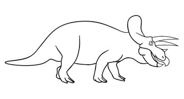 Dinozor Boyama sayfası, doodle