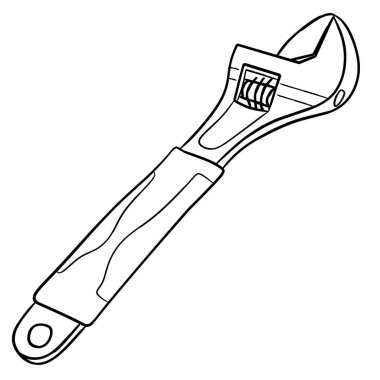 Hat sanat siyah beyaz ayarlanabilir anahtarı