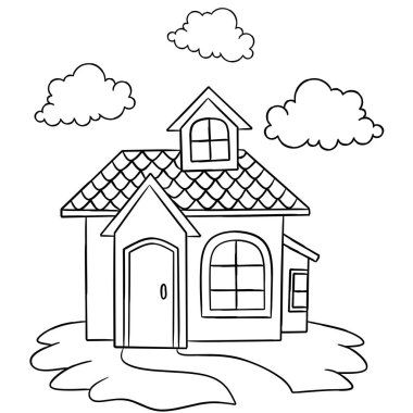 Yetişkin ve büyük çocuklar için boyama kitabı. elle çizilmiş