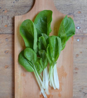 Sebze, Taze Oganik Çin Lahanası, Pok Choi, Bok Choy veya Pak Choi.
