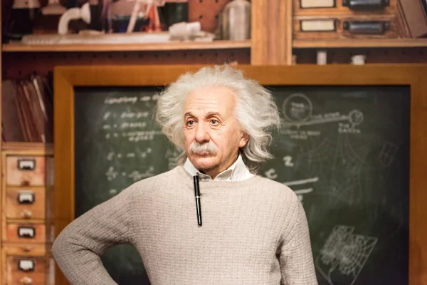 Istanbul Turkey March 2017 Albert Einstein Wax Figure Madame Tussauds — Stock Photo, Image