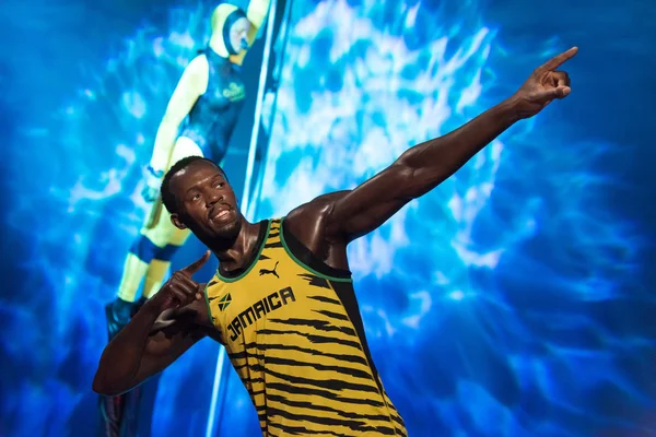 Istanbul Turkije Maart 2017 Usain Bolt Wax Figuur Bij Madame — Stockfoto