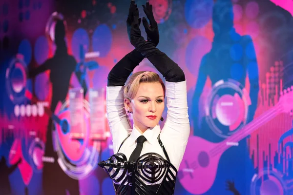 Istanbul Turkey March 2017 Madonna Wax Figure Madame Tussauds Museum — Stock Photo, Image
