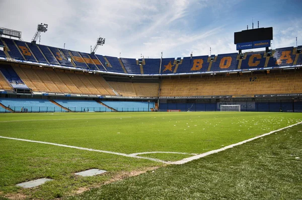 Buenos Aires Argentina February 2015 Estadio Alberto Armando Bombonera Adalah Stok Gambar Bebas Royalti