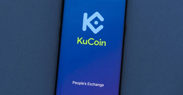 Kyrenia Cyprus June 2019 Situs Web Pertukaran Kripto Kucoin Yang Stok Foto Bebas Royalti