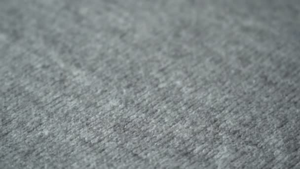 Teplý pletený vlněný svetr. Detail — Stock video