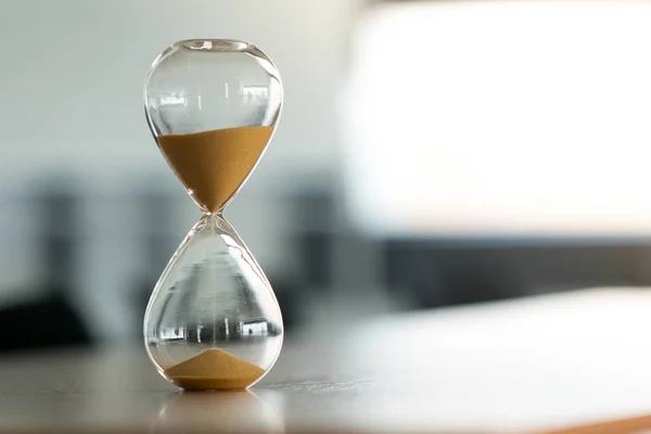 Sand Clock Business Time Management Concept — Stock Photo, Image