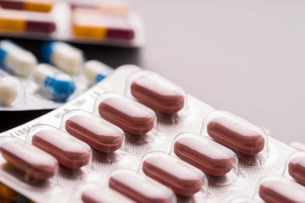 Medicina Tableta Vitaminas Medicamentos Varias Formas — Foto de Stock
