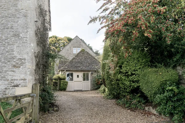 Село Bibury Cotswolds Arlington Рядок Англії — стокове фото