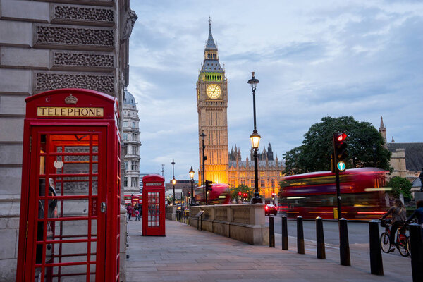 Big Ben and Westminster abbey in London, England