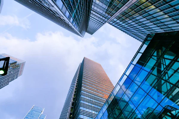 London Irodaház Felhőkarcoló Dolgozó Találkozó — Stock Fotó