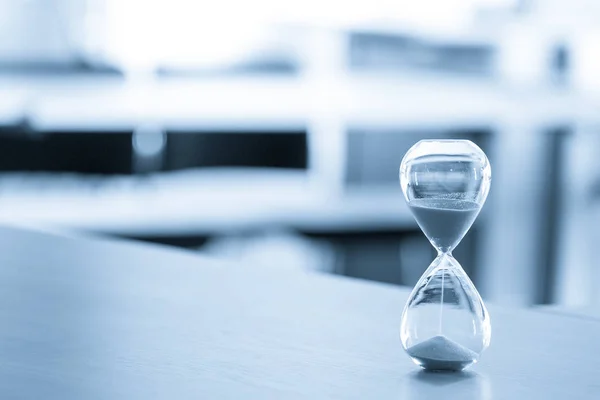 Песочные Часы Концепция Управления Бизнес Временем — стоковое фото