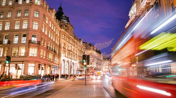 Oxford Street Londra Noel Günü Alışveriş — Stok fotoğraf