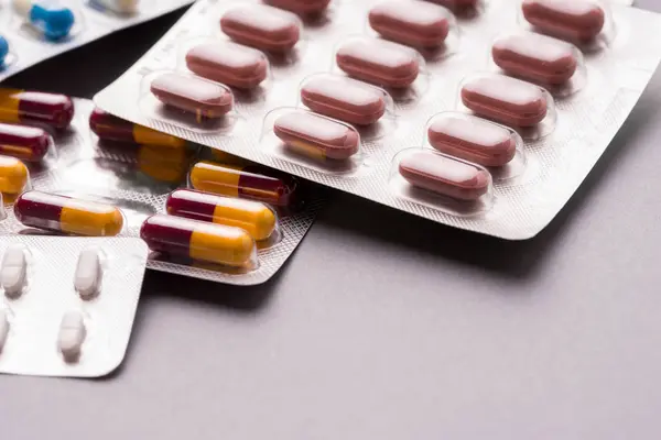 Medicina Tableta Medicamento Varias Formas — Foto de Stock