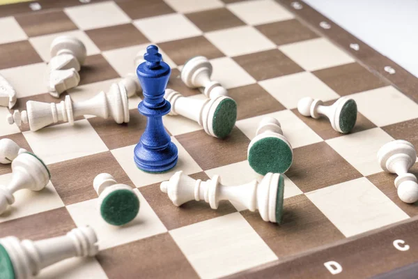 Chess Business Concept Leader Success Top View — Stock Photo, Image