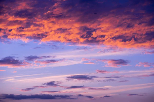 Фон Закатного Неба Летом — стоковое фото