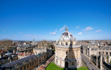 Oxford şehir üstten görünüm