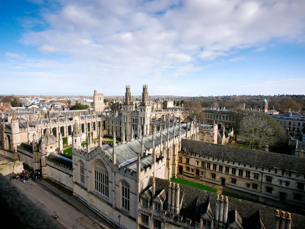 Město Oxford Pohledu Shora — Stock fotografie