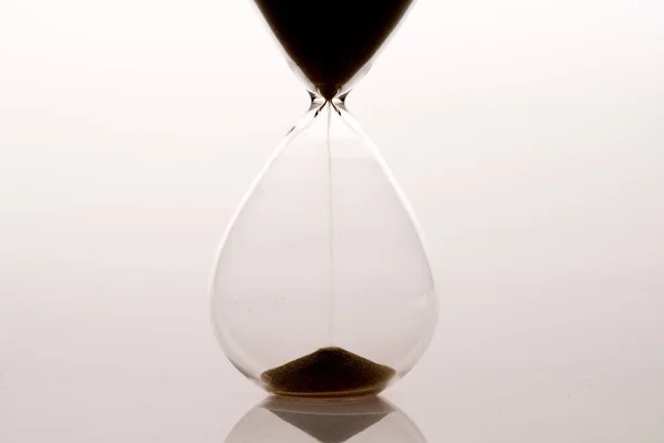 Песочные Часы Концепция Управления Бизнес Временем — стоковое фото