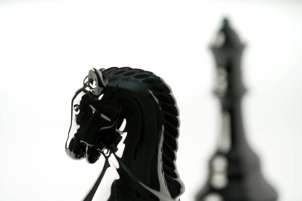 Chess business concept, leader teamwork & success