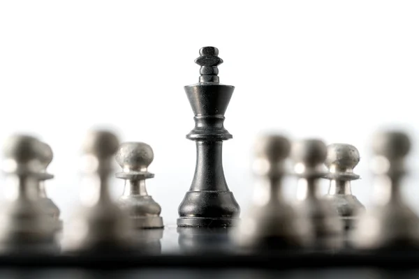 Šachy Obchodní Koncept Vůdce Týmu Úspěch — Stock fotografie