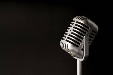 Parti ya da konser retro tarzı mikrofon